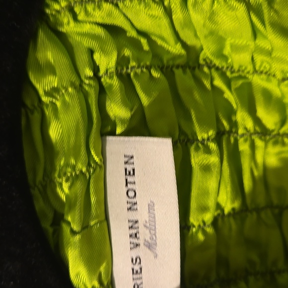 Dries Van Noten Vibrant Green Ruffled Jacket - Picture 4 of 7